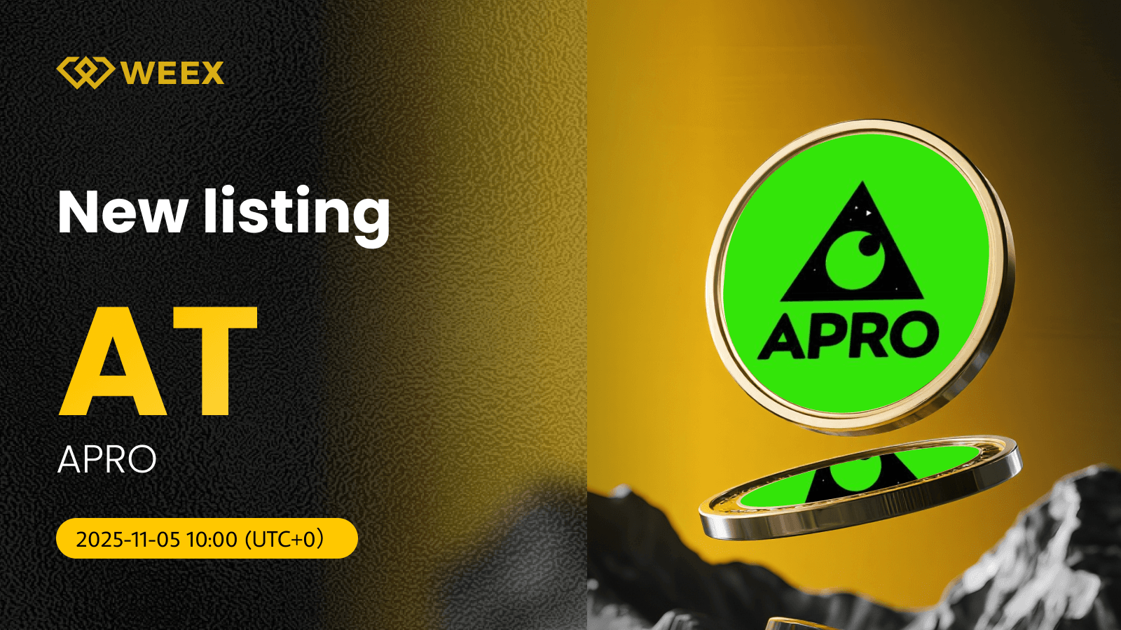 AT USDT Pair Listed on WEEX: APRO Coin Trading Opens