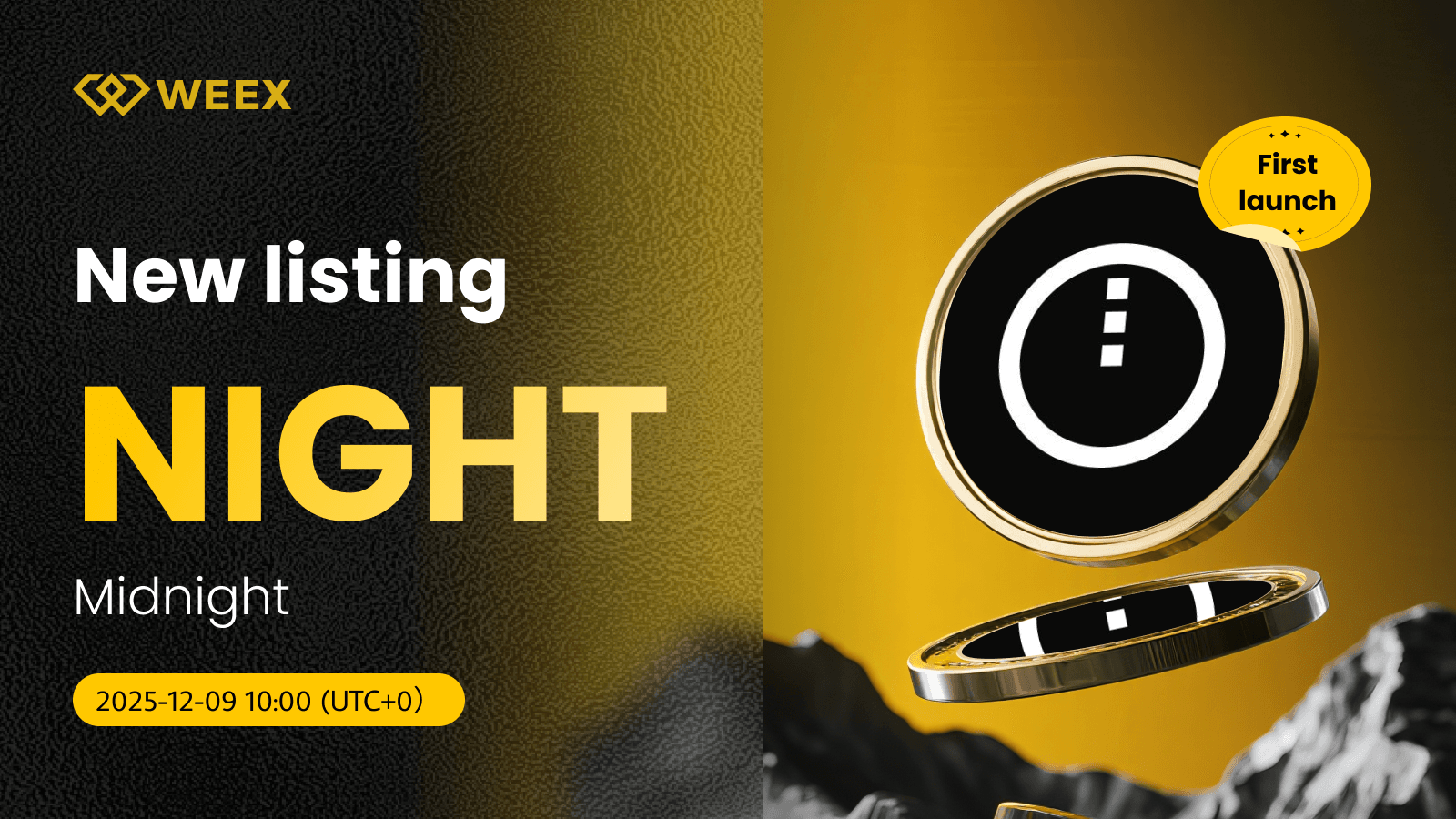 NIGHT USDT Open: Midnight (NIGHT) Coin Listed on WEEX